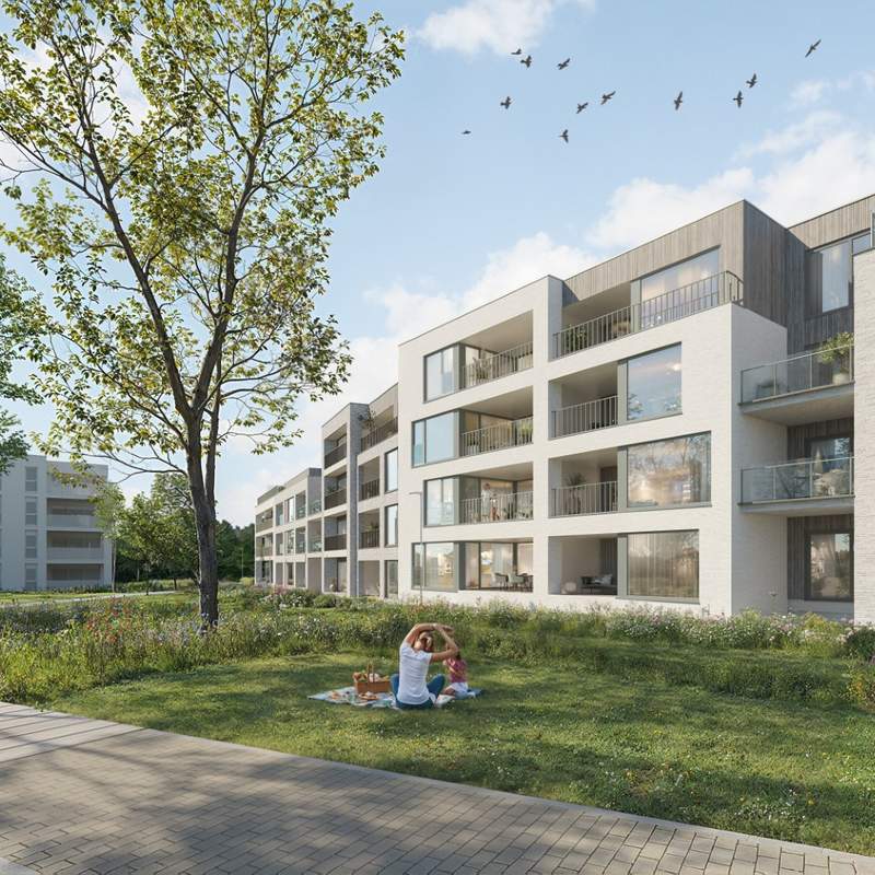 Energiezuinige appartementen met zicht op parktuin